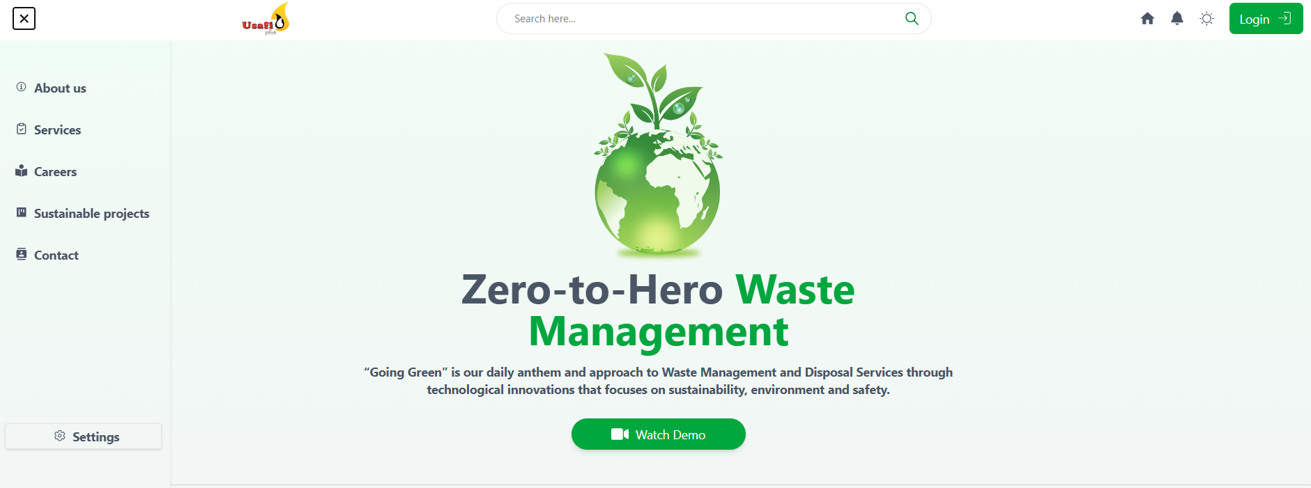 UsafiPlus Website